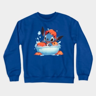 STITCH HAVING A BATH Crewneck Sweatshirt